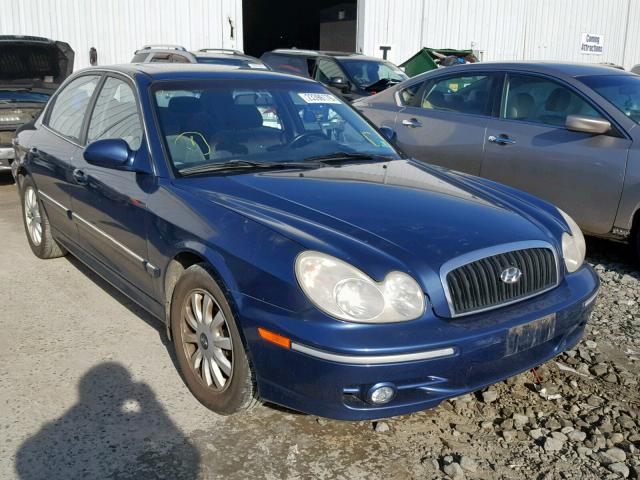 KMHWF35H03A852030 - 2003 HYUNDAI SONATA GLS BLUE photo 1