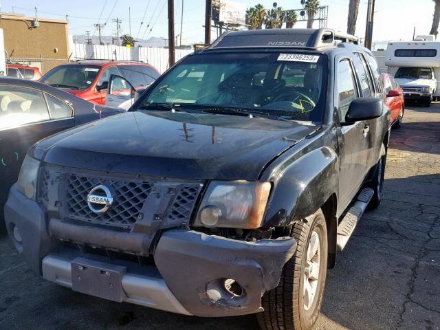 5N1AN08U59C505357 - 2009 NISSAN XTERRA OFF BLACK photo 2