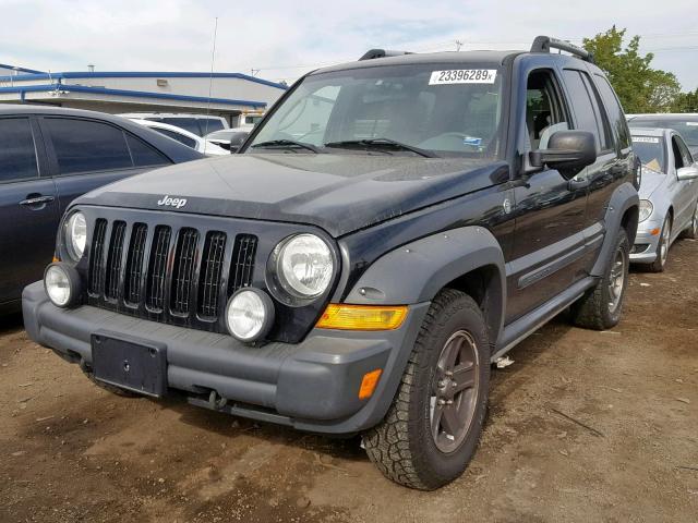 1J4GL38K05W722743 - 2005 JEEP LIBERTY RE BLACK photo 2