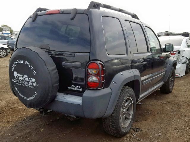 1J4GL38K05W722743 - 2005 JEEP LIBERTY RE BLACK photo 4