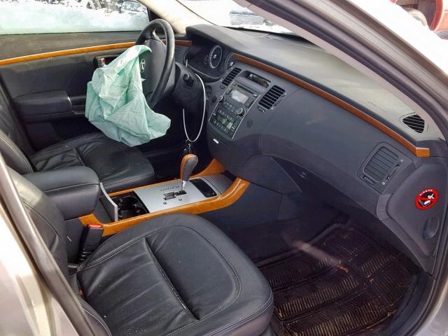 KMHFC46F28A328977 - 2008 HYUNDAI AZERA SE GRAY photo 5