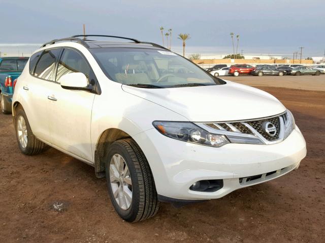 JN8AZ1MW4CW227115 - 2012 NISSAN MURANO S WHITE photo 1