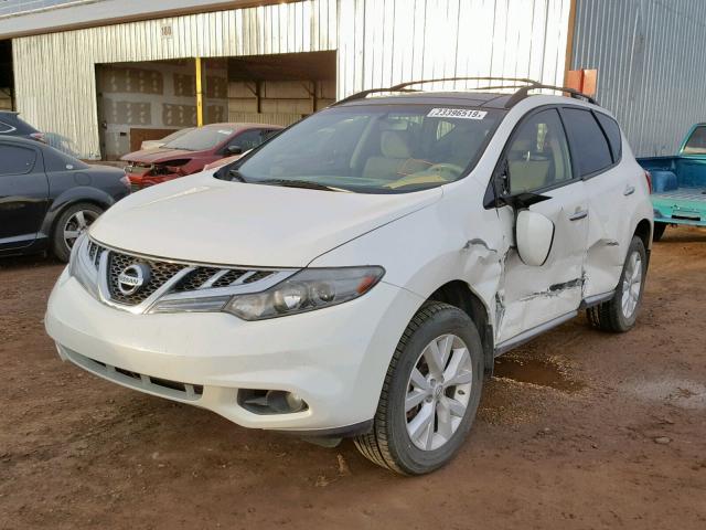 JN8AZ1MW4CW227115 - 2012 NISSAN MURANO S WHITE photo 2