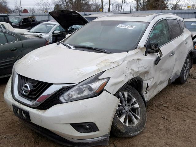 5N1AZ2MH8FN217745 - 2015 NISSAN MURANO S WHITE photo 2