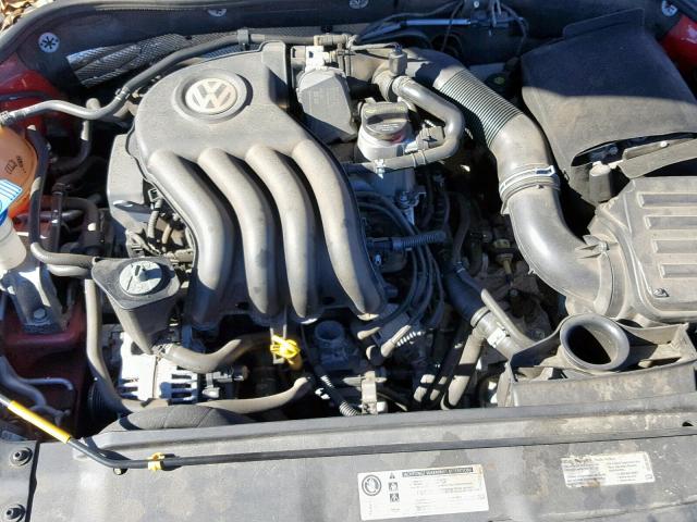 3VW2K7AJ4FM311775 - 2015 VOLKSWAGEN JETTA BASE RED photo 7