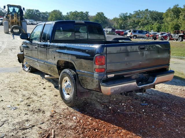 3B7KC23632M243622 - 2002 DODGE RAM 2500 BLACK photo 3