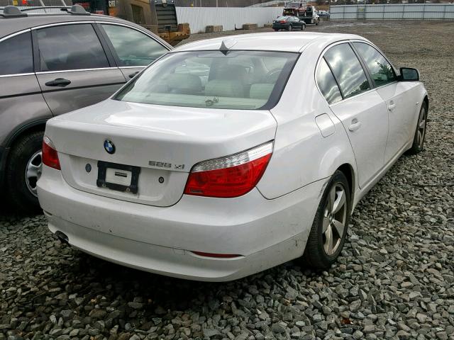 WBANV13558CZ57087 - 2008 BMW 528 XI WHITE photo 4