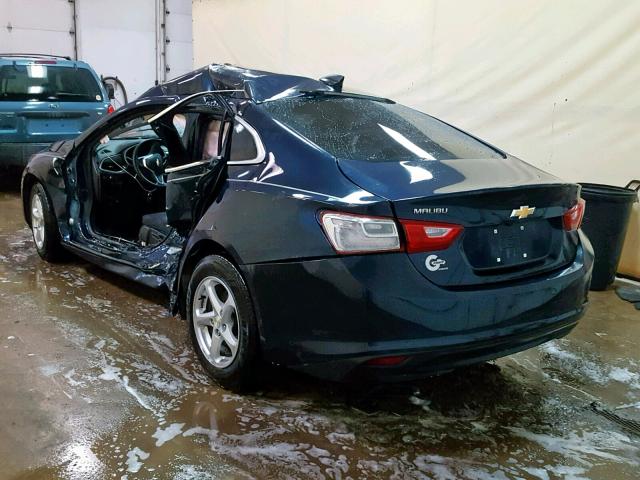 1G1ZB5ST2HF128103 - 2017 CHEVROLET MALIBU LS BLUE photo 3