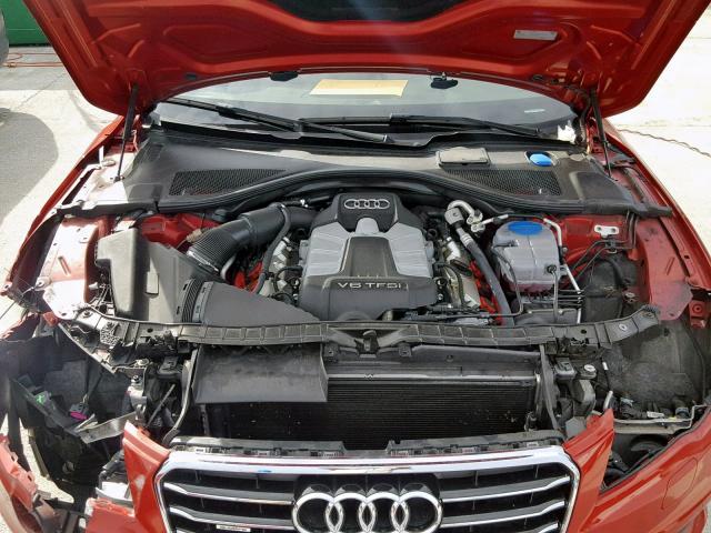 WAUSGAFC1CN001092 - 2012 AUDI A7 PRESTIG RED photo 7