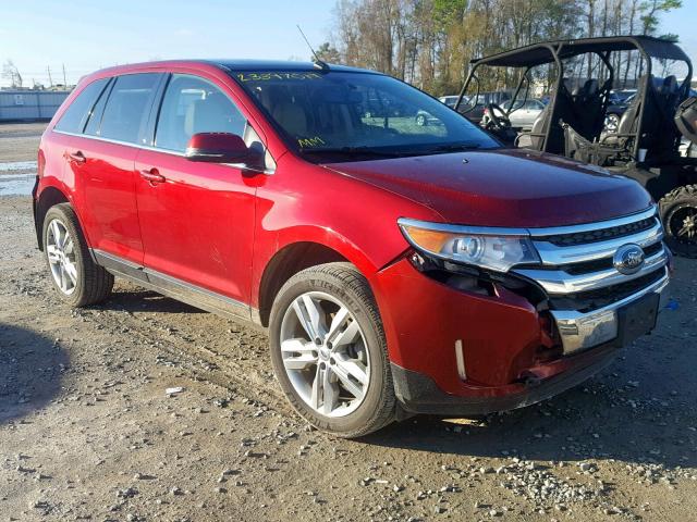 2FMDK3KC1EBA50055 - 2014 FORD EDGE LIMIT RED photo 1