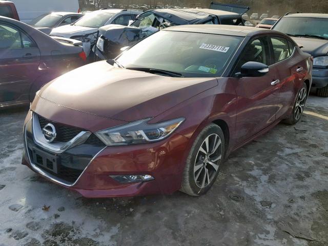 1N4AA6APXGC904761 - 2016 NISSAN MAXIMA 3.5 MAROON photo 2