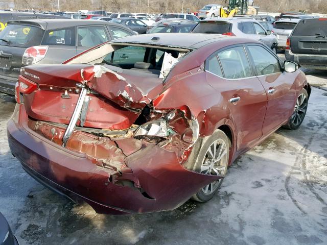 1N4AA6APXGC904761 - 2016 NISSAN MAXIMA 3.5 MAROON photo 4