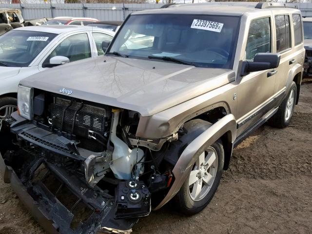 1J8HG48N96C247121 - 2006 JEEP COMMANDER TAN photo 2