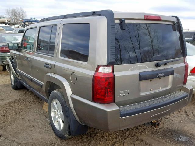 1J8HG48N96C247121 - 2006 JEEP COMMANDER TAN photo 3