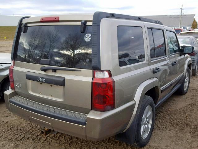 1J8HG48N96C247121 - 2006 JEEP COMMANDER TAN photo 4