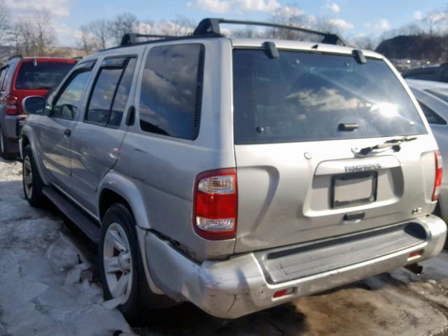 JN8DR09YX2W722029 - 2002 NISSAN PATHFINDER SILVER photo 3