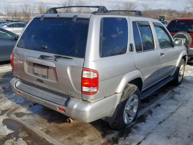 JN8DR09YX2W722029 - 2002 NISSAN PATHFINDER SILVER photo 4