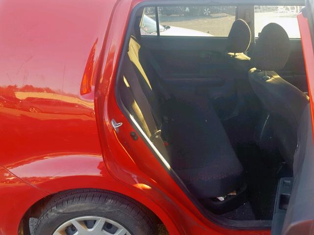 JTLKE50E791096966 - 2009 TOYOTA SCION XB Қызыл фото 6