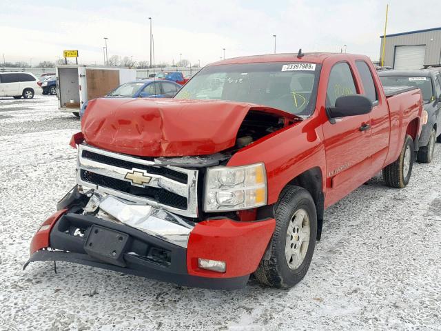 2GCEC19J971590891 - 2007 CHEVROLET SILVERADO RED photo 2