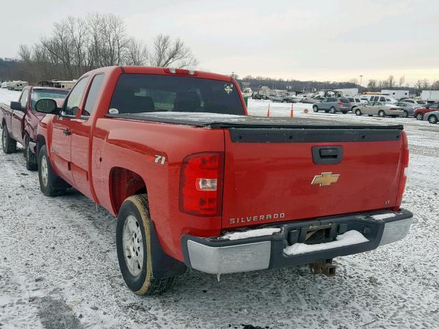 2GCEC19J971590891 - 2007 CHEVROLET SILVERADO RED photo 3