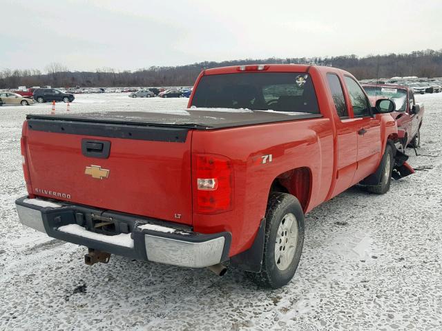 2GCEC19J971590891 - 2007 CHEVROLET SILVERADO RED photo 4