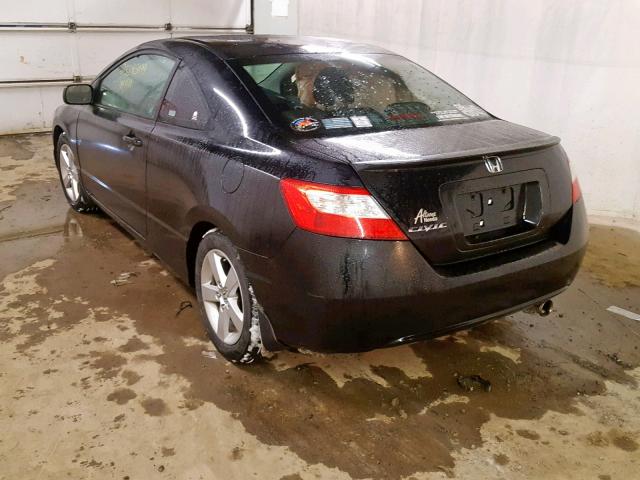 2HGFG11928H567070 - 2008 HONDA CIVIC EXL შავი ფოტო 3