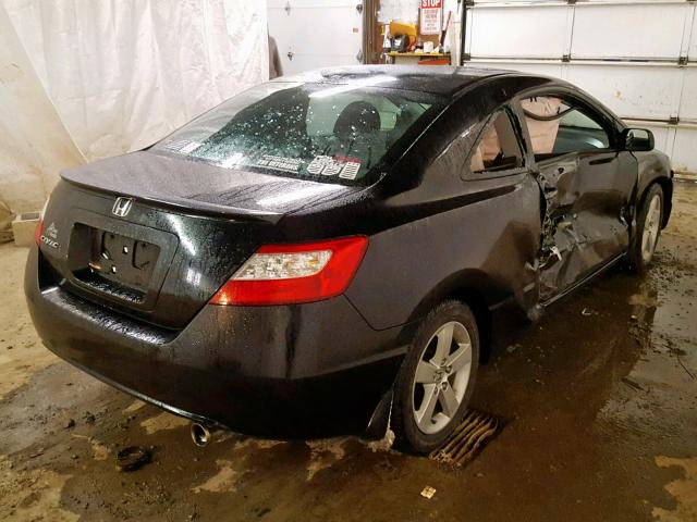 2HGFG11928H567070 - 2008 HONDA CIVIC EXL შავი ფოტო 4