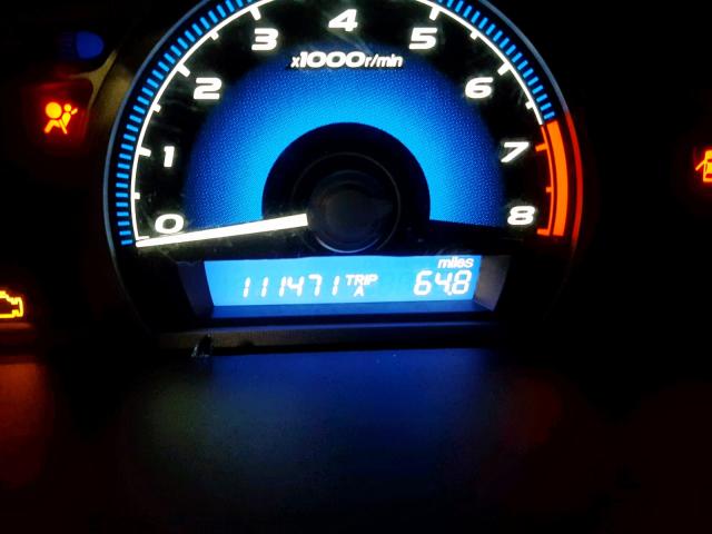 2HGFG11928H567070 - 2008 HONDA CIVIC EXL შავი ფოტო 8