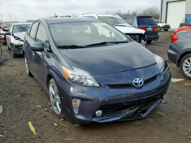 JTDKN3DU3D5547913 - 2013 TOYOTA PRIUS GRAY photo 1