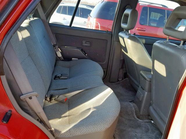 4S2CM58VXT4344211 - 1996 ISUZU RODEO S RED photo 6