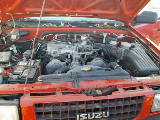 4S2CM58VXT4344211 - 1996 ISUZU RODEO S RED photo 7