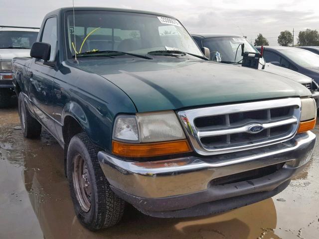 1FTYR10C9XUB53326 - 1999 FORD RANGER GREEN photo 1