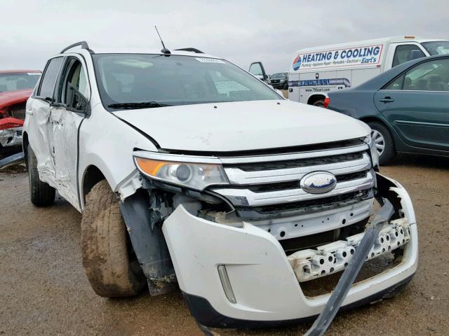 2FMDK3JC8DBC12179 - 2013 FORD EDGE SEL WHITE photo 1