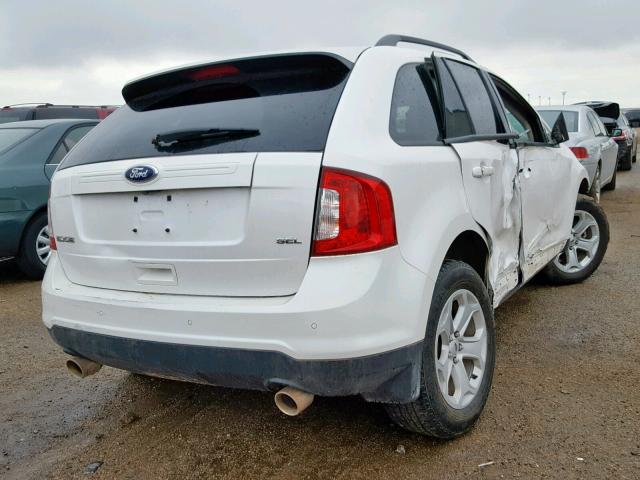 2FMDK3JC8DBC12179 - 2013 FORD EDGE SEL WHITE photo 4