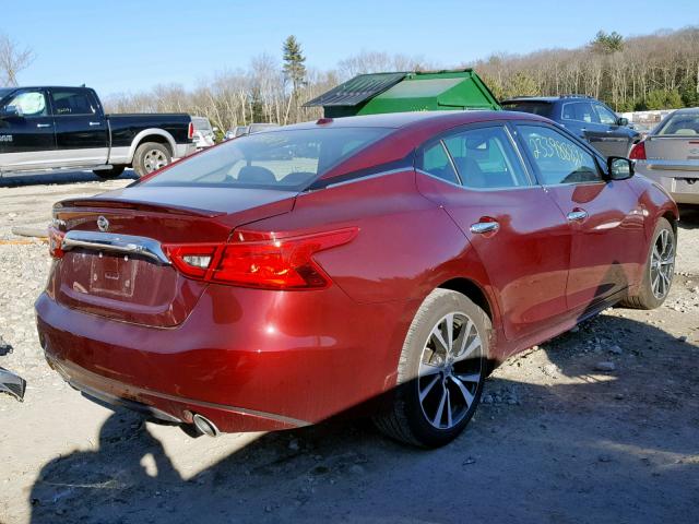 1N4AA6AP7JC369668 - 2018 NISSAN MAXIMA 3.5 RED photo 4