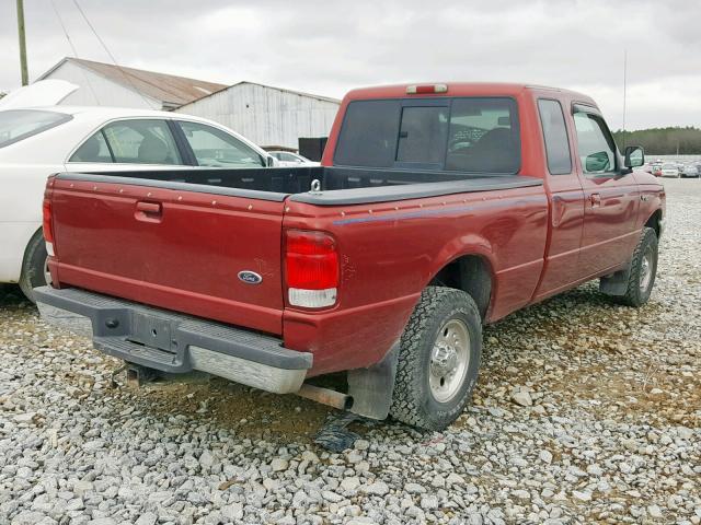 1FTYR14X7WPB59247 - 1998 FORD RANGER SUP RED photo 4