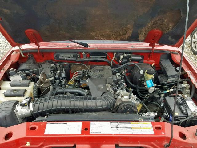 1FTYR14X7WPB59247 - 1998 FORD RANGER SUP RED photo 7