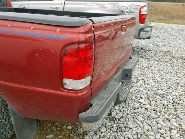 1FTYR14X7WPB59247 - 1998 FORD RANGER SUP RED photo 9