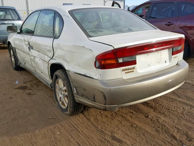 4S3BE686637208448 - 2003 SUBARU LEGACY OUT WHITE photo 3