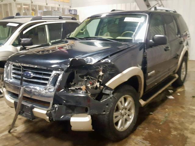 1FMEU74E67UB35930 - 2007 FORD EXPLORER E BLACK photo 2