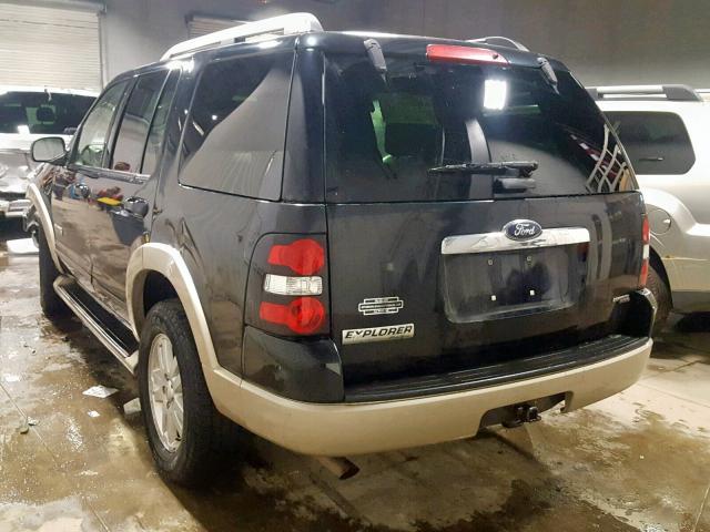 1FMEU74E67UB35930 - 2007 FORD EXPLORER E BLACK photo 3