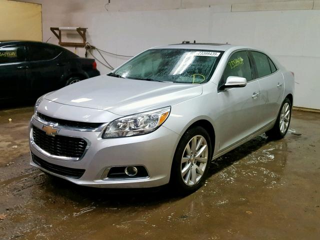 1G11F5SL3FF100003 - 2015 CHEVROLET MALIBU LTZ SILVER photo 2