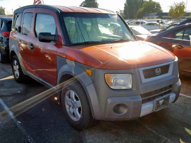 5J6YH28523L043100 - 2003 HONDA ELEMENT EX ORANGE photo 1