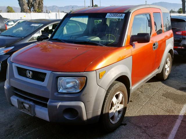 5J6YH28523L043100 - 2003 HONDA ELEMENT EX ORANGE photo 2