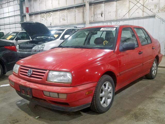 3VWSA81H4VM132947 - 1997 VOLKSWAGEN JETTA GLS RED photo 2