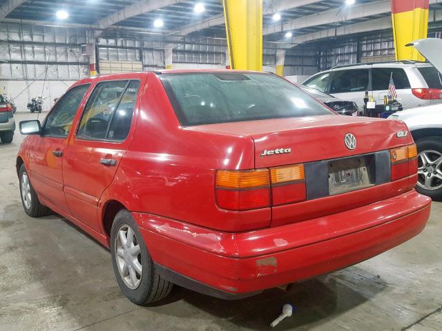 3VWSA81H4VM132947 - 1997 VOLKSWAGEN JETTA GLS RED photo 3