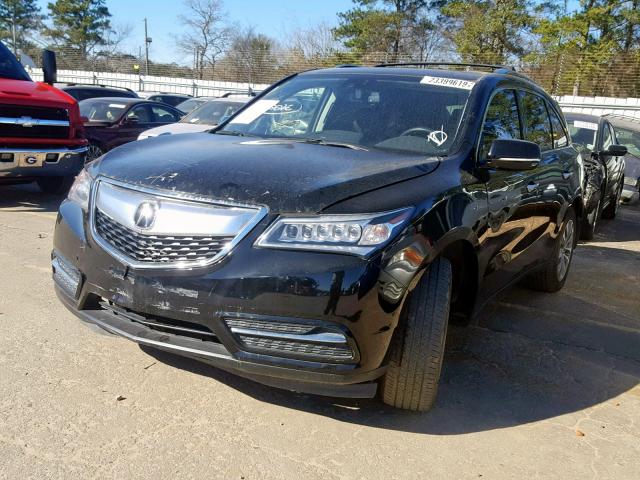 5FRYD4H48FB015909 - 2015 ACURA MDX TECHNO BLACK photo 2