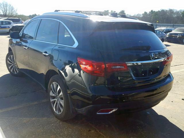 5FRYD4H48FB015909 - 2015 ACURA MDX TECHNO BLACK photo 3