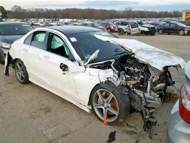 55SWF4JB2FU080023 - 2015 MERCEDES-BENZ C 300 WHITE photo 1