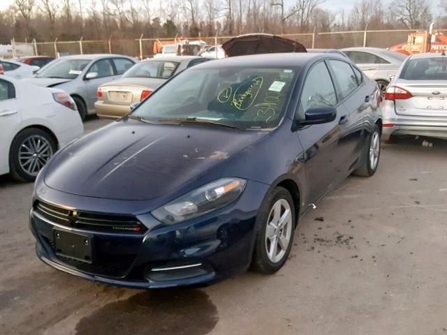 1C3CDFBB4FD344228 - 2015 DODGE DART SXT BLUE photo 2